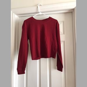 Zara cropped sweatshirt